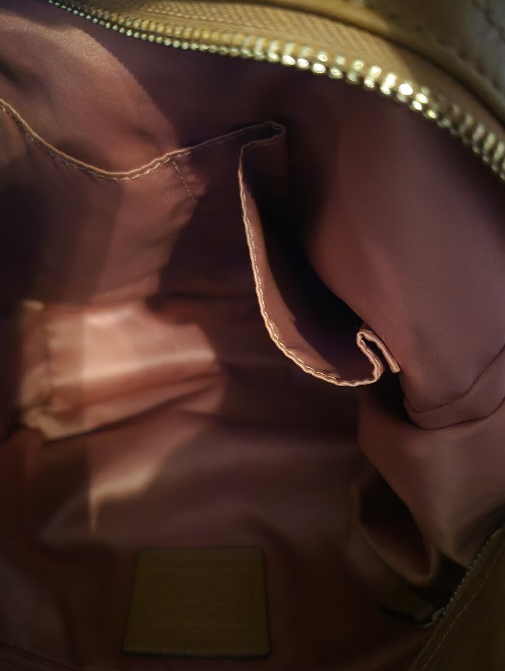 Coach Madison Abigail #18612 Pebbled Leather Hobo Bag in Saddle Tan - Picture 13 of 13
